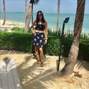 Floral two piece set. Size small